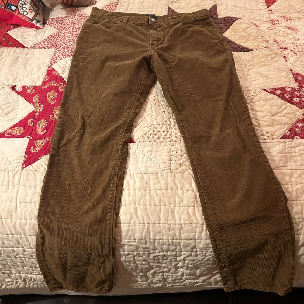 J. Crew Men's Corduroy Pants in Brown